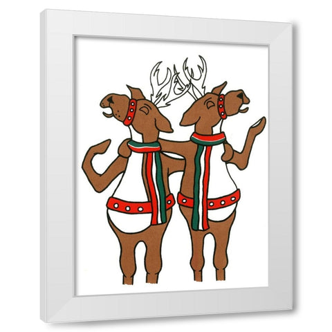 C-1010 White Modern Wood Framed Art Print by Crockett Collection