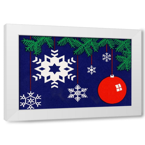 C-2120 White Modern Wood Framed Art Print by Crockett Collection