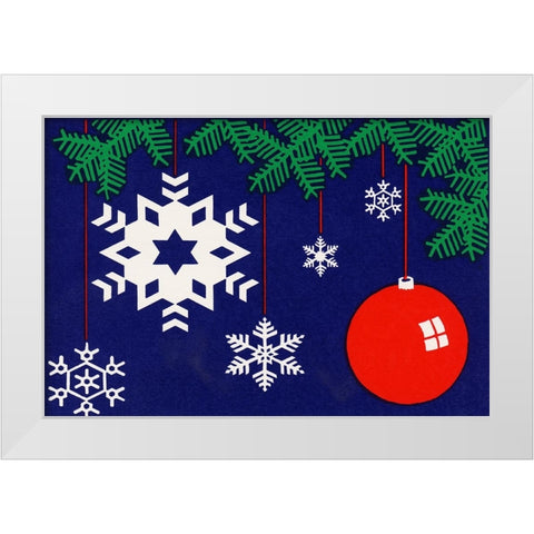 C-2120 White Modern Wood Framed Art Print by Crockett Collection