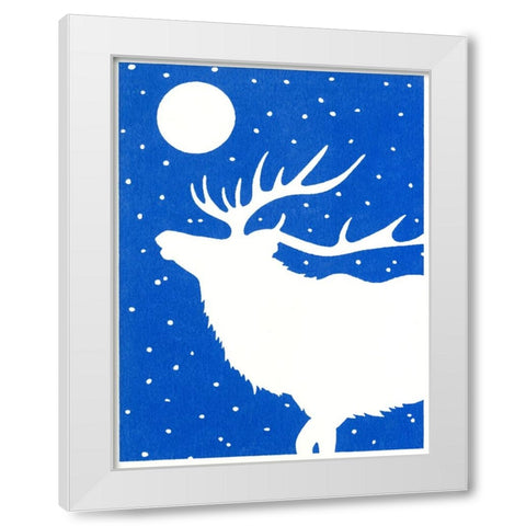 Ca127 White Modern Wood Framed Art Print by Crockett Collection