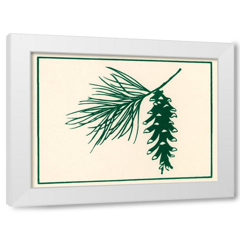 Ca132 White Modern Wood Framed Art Print by Crockett Collection