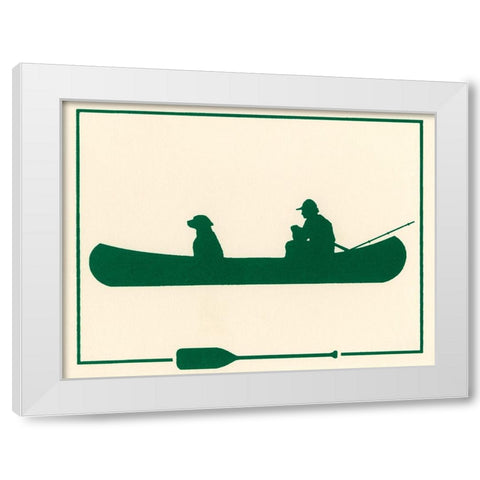 Ca139 White Modern Wood Framed Art Print by Crockett Collection