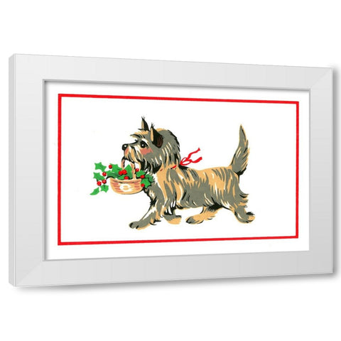 C-811 White Modern Wood Framed Art Print by Crockett Collection