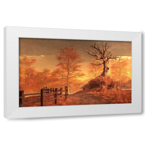 The Dead Tree White Modern Wood Framed Art Print by Eskridge, Daniel