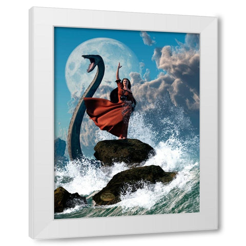 The Sea Witch White Modern Wood Framed Art Print by Eskridge, Daniel