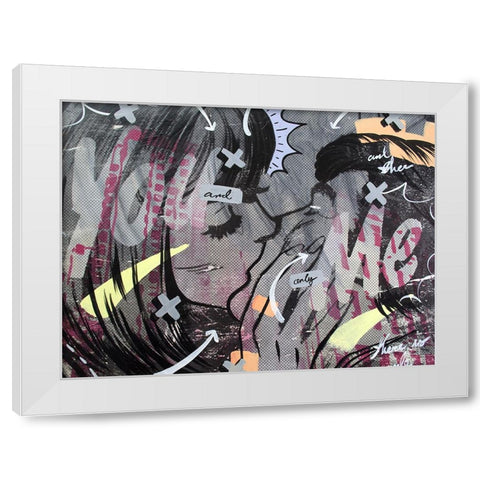 And Only White Modern Wood Framed Art Print by Monteavaro, Dan