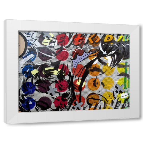 Everybody Wants White Modern Wood Framed Art Print by Monteavaro, Dan