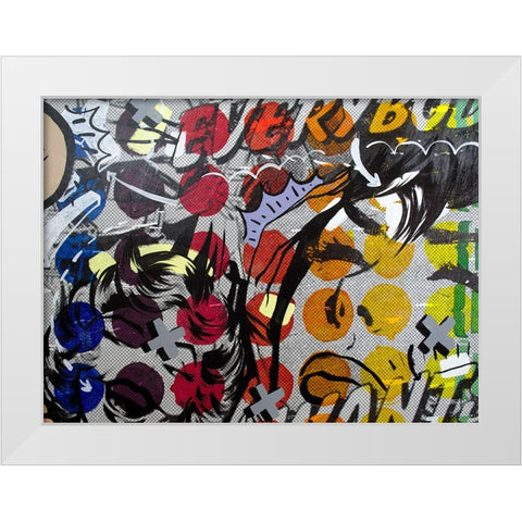 Everybody Wants White Modern Wood Framed Art Print by Monteavaro, Dan