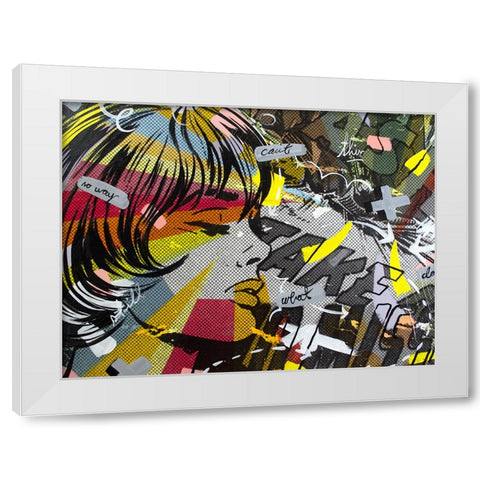 Take Away White Modern Wood Framed Art Print by Monteavaro, Dan