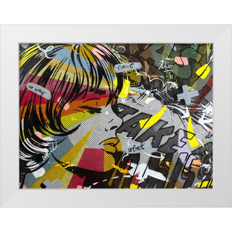 Take Away White Modern Wood Framed Art Print by Monteavaro, Dan