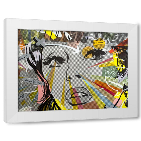 The Long Stretch White Modern Wood Framed Art Print by Monteavaro, Dan