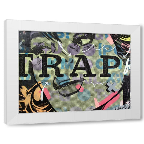 Trap White Modern Wood Framed Art Print by Monteavaro, Dan