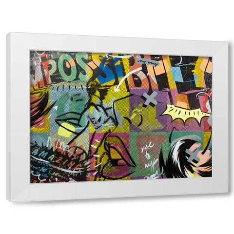 IMPOSSIBLE White Modern Wood Framed Art Print by Monteavaro, Dan