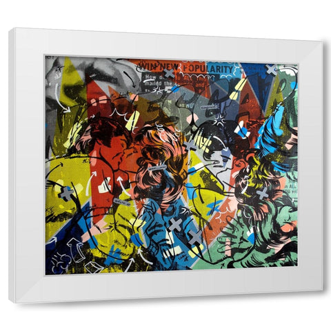 Popularity Everyone is Doing It White Modern Wood Framed Art Print by Monteavaro, Dan