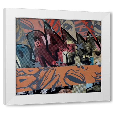 Loud Noises White Modern Wood Framed Art Print by Monteavaro, Dan