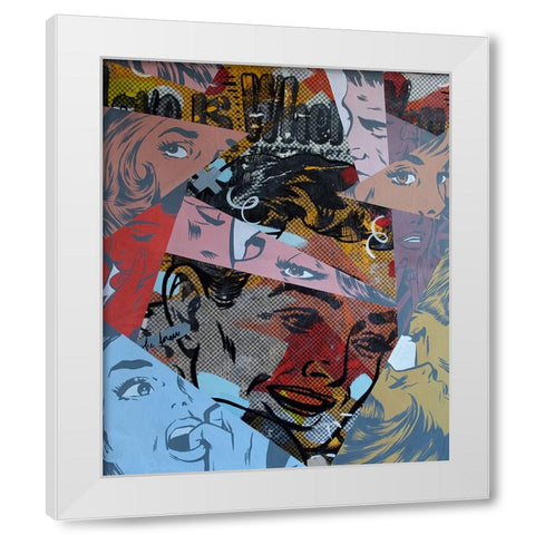 Love Is Where White Modern Wood Framed Art Print by Monteavaro, Dan