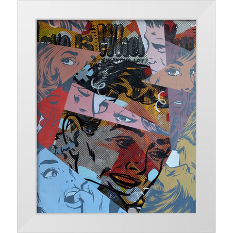 Love Is Where White Modern Wood Framed Art Print by Monteavaro, Dan