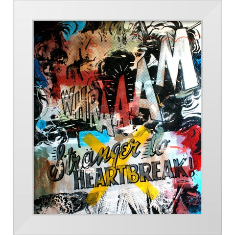 Stranger White Modern Wood Framed Art Print by Monteavaro, Dan