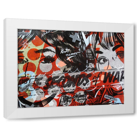 Three Seconds White Modern Wood Framed Art Print by Monteavaro, Dan