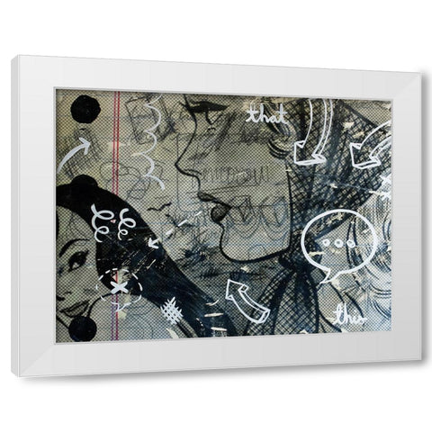Tomorrow White Modern Wood Framed Art Print by Monteavaro, Dan