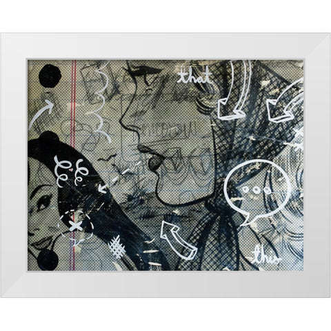 Tomorrow White Modern Wood Framed Art Print by Monteavaro, Dan