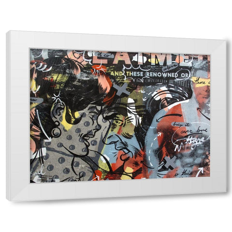 Acclaimed White Modern Wood Framed Art Print by Monteavaro, Dan