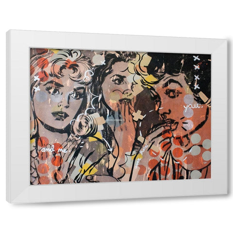 Candyland White Modern Wood Framed Art Print by Monteavaro, Dan