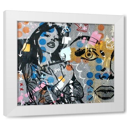 Go White Modern Wood Framed Art Print by Monteavaro, Dan