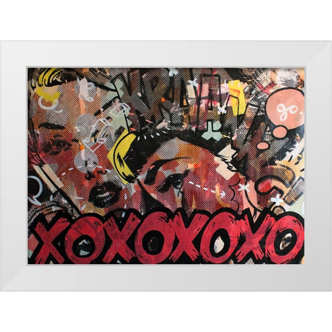 Kraang White Modern Wood Framed Art Print by Monteavaro, Dan