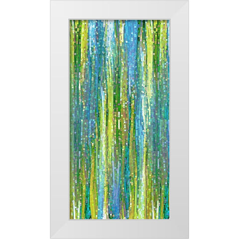 Effervescence White Modern Wood Framed Art Print by Manlove, David