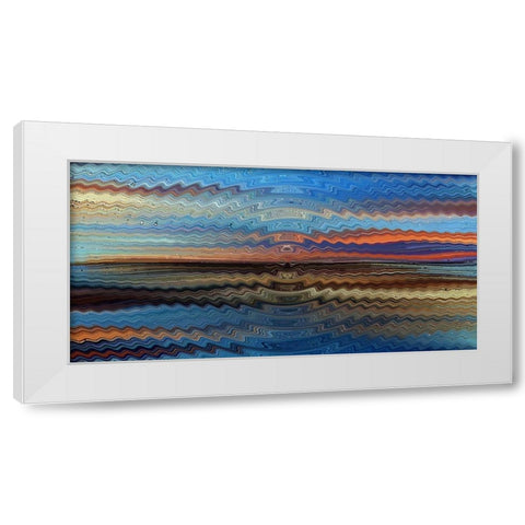 Bonneville Sunrise White Modern Wood Framed Art Print by Manlove, David