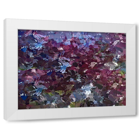 Its Lilac White Modern Wood Framed Art Print by Manlove, David
