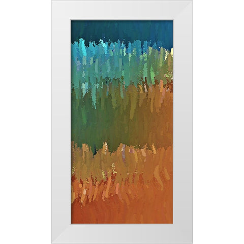 Painted Desert White Modern Wood Framed Art Print by Manlove, David