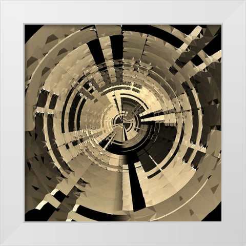 This Is A Test White Modern Wood Framed Art Print by Manlove, David