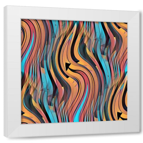 Eternal C White Modern Wood Framed Art Print by Manlove, David