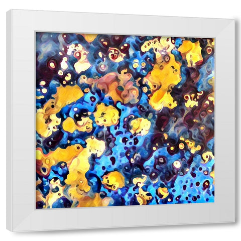 Universe at Large White Modern Wood Framed Art Print by Manlove, David