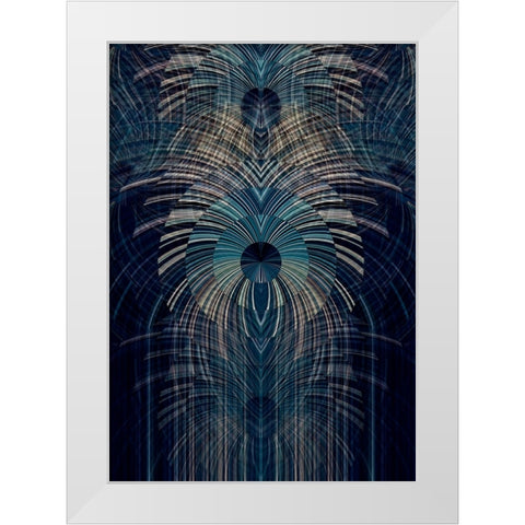 Deco Works White Modern Wood Framed Art Print by Manlove, David