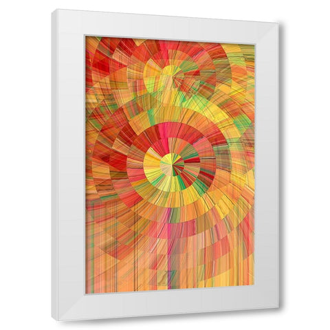 Lollipop White Modern Wood Framed Art Print by Manlove, David