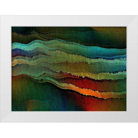 Polar Light White Modern Wood Framed Art Print by Manlove, David
