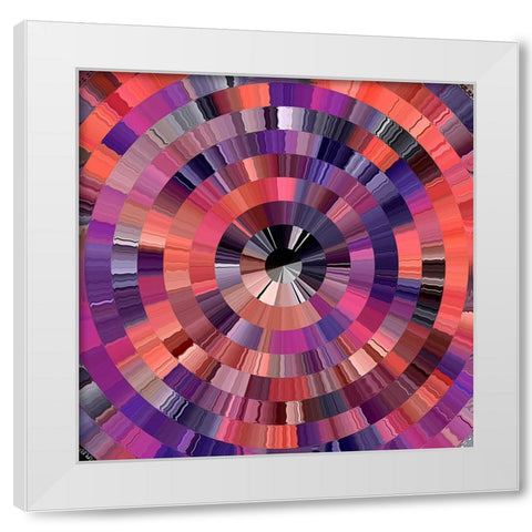 Coral Radial 2 White Modern Wood Framed Art Print by Manlove, David
