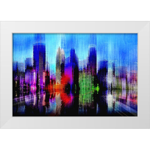 Minneapolis White Modern Wood Framed Art Print by Manlove, David