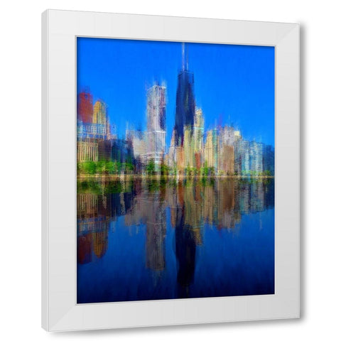 Hancock 3 White Modern Wood Framed Art Print by Manlove, David