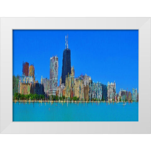 Hancock 6 White Modern Wood Framed Art Print by Manlove, David
