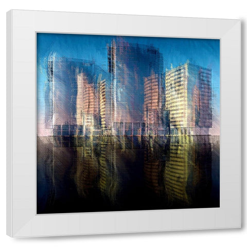 The Future Is Now White Modern Wood Framed Art Print by Manlove, David