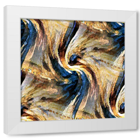 Sand Devil White Modern Wood Framed Art Print by Manlove, David