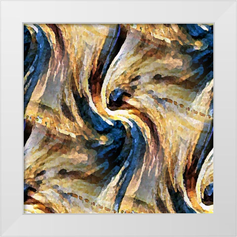 Sand Devil White Modern Wood Framed Art Print by Manlove, David