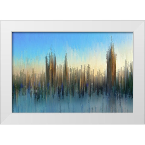 PixelWestminster White Modern Wood Framed Art Print by Manlove, David