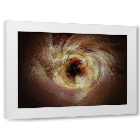 Black Hole Sun White Modern Wood Framed Art Print by Manlove, David