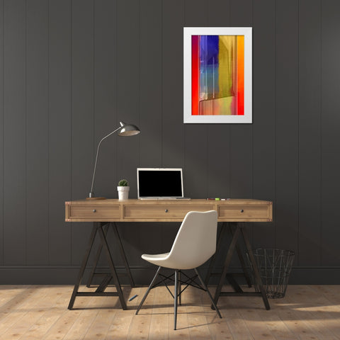 Oil Lamp White Modern Wood Framed Art Print by Manlove, David