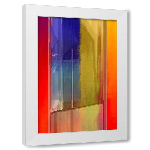 Oil Lamp White Modern Wood Framed Art Print by Manlove, David